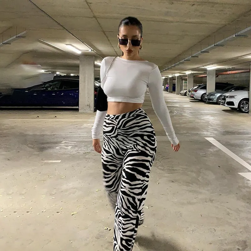 'Your Inner Wild' Zebra Print Pants