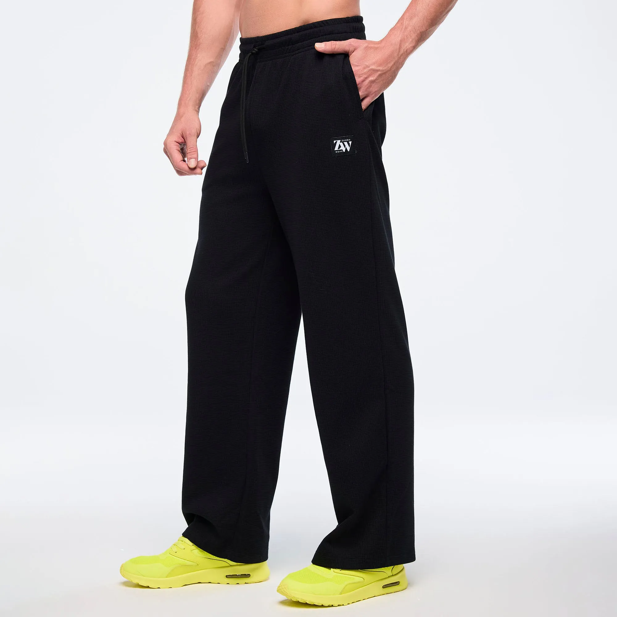 Zumba® Haus Waffle Track Pants - Black